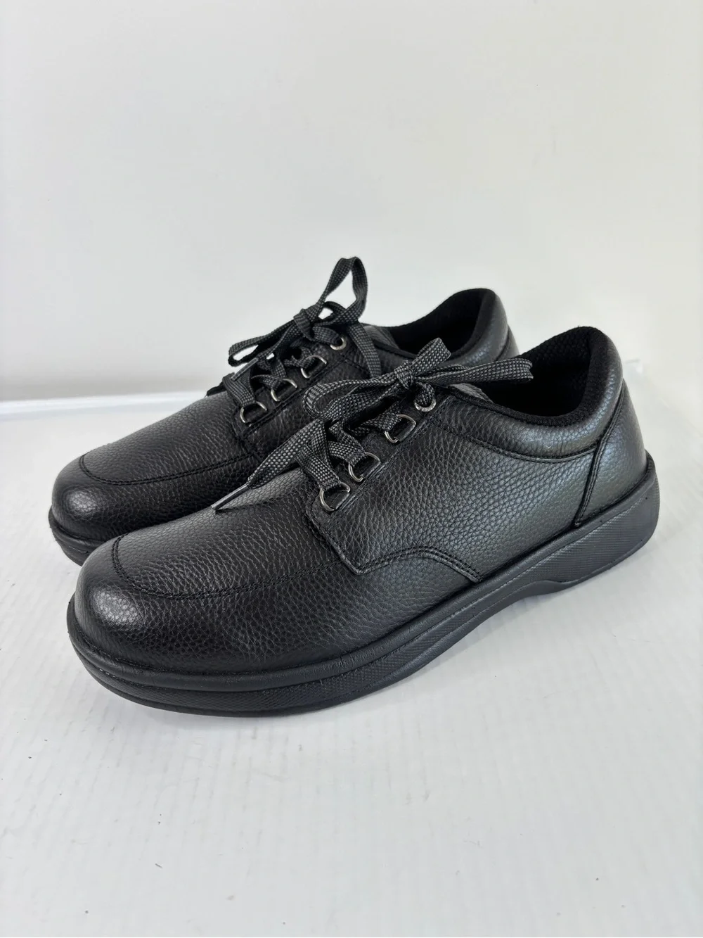 Orthofeet Avery Island Black Leather Mens Orthopedic Shoes Sz 9 D Style 410 NEW!